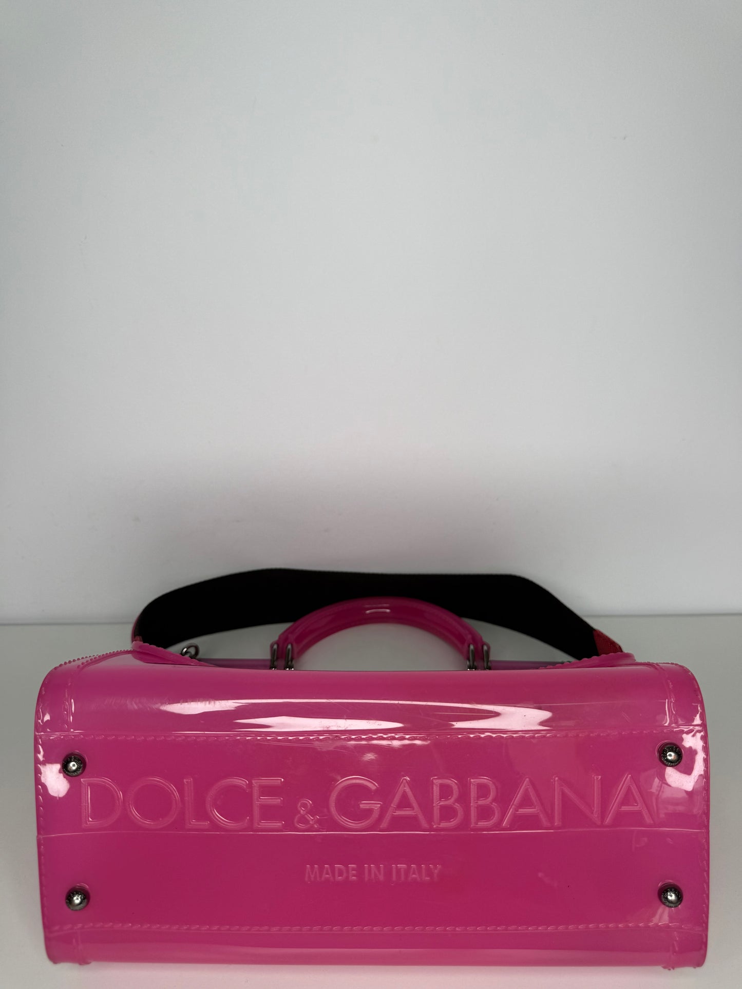 Dolce Gabbana Medium Miss Sicily Pink PVC Handbag