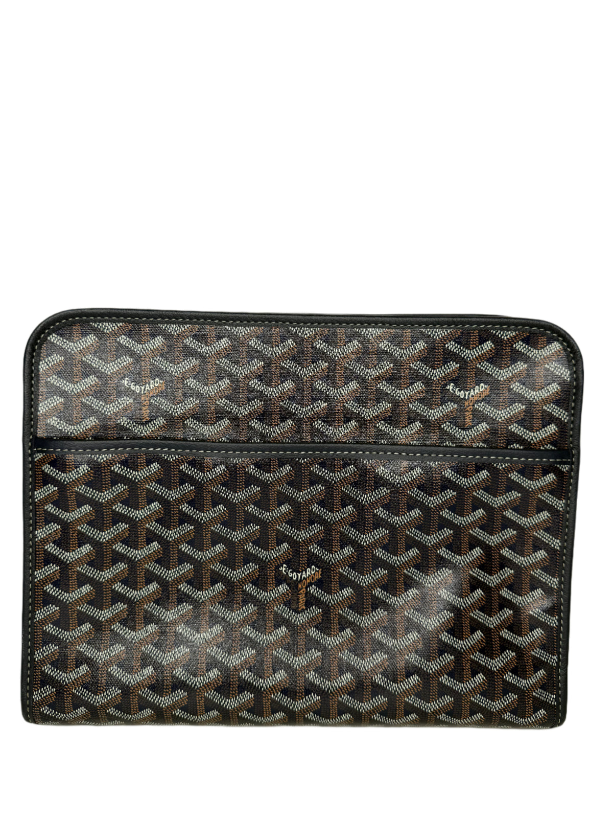 Goyard Navy Blue Goyardine Coated Canvas Jouvence GM Toiletry Pochette