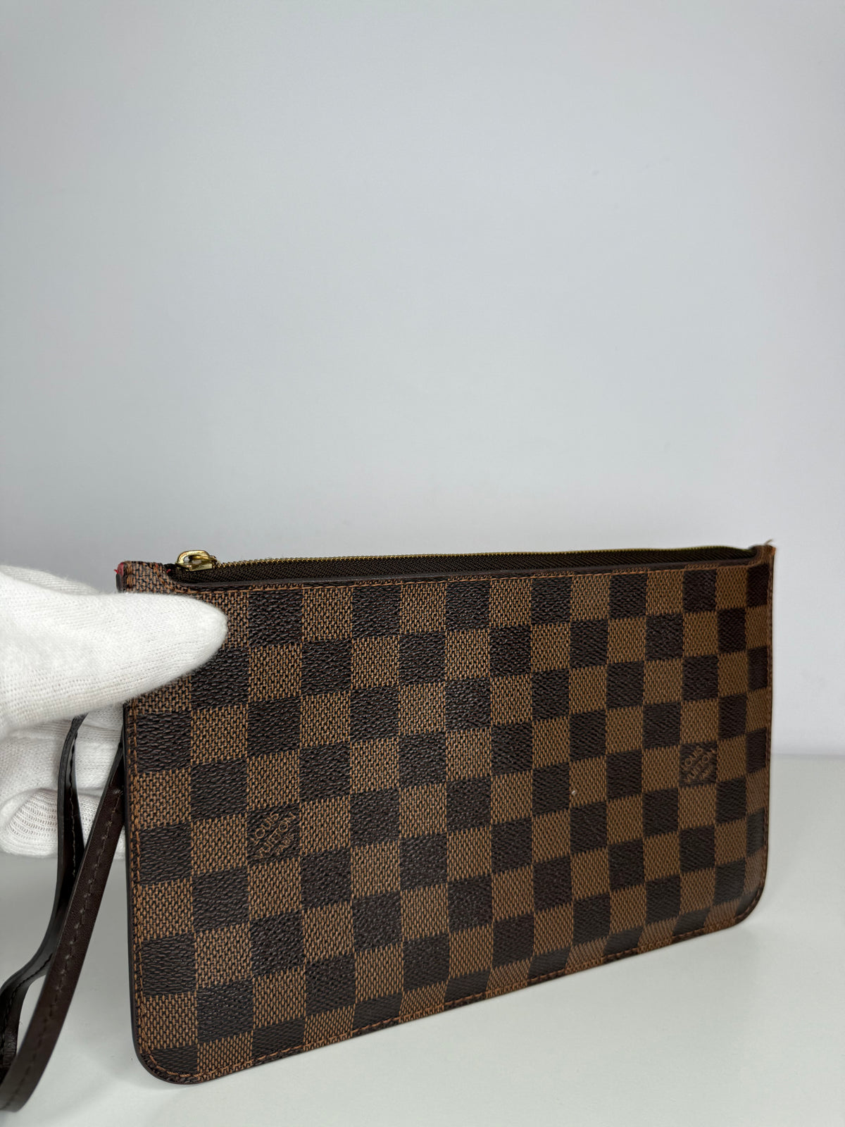 Louis Vuitton Neverfull Pochette Damier Ebene Canvas