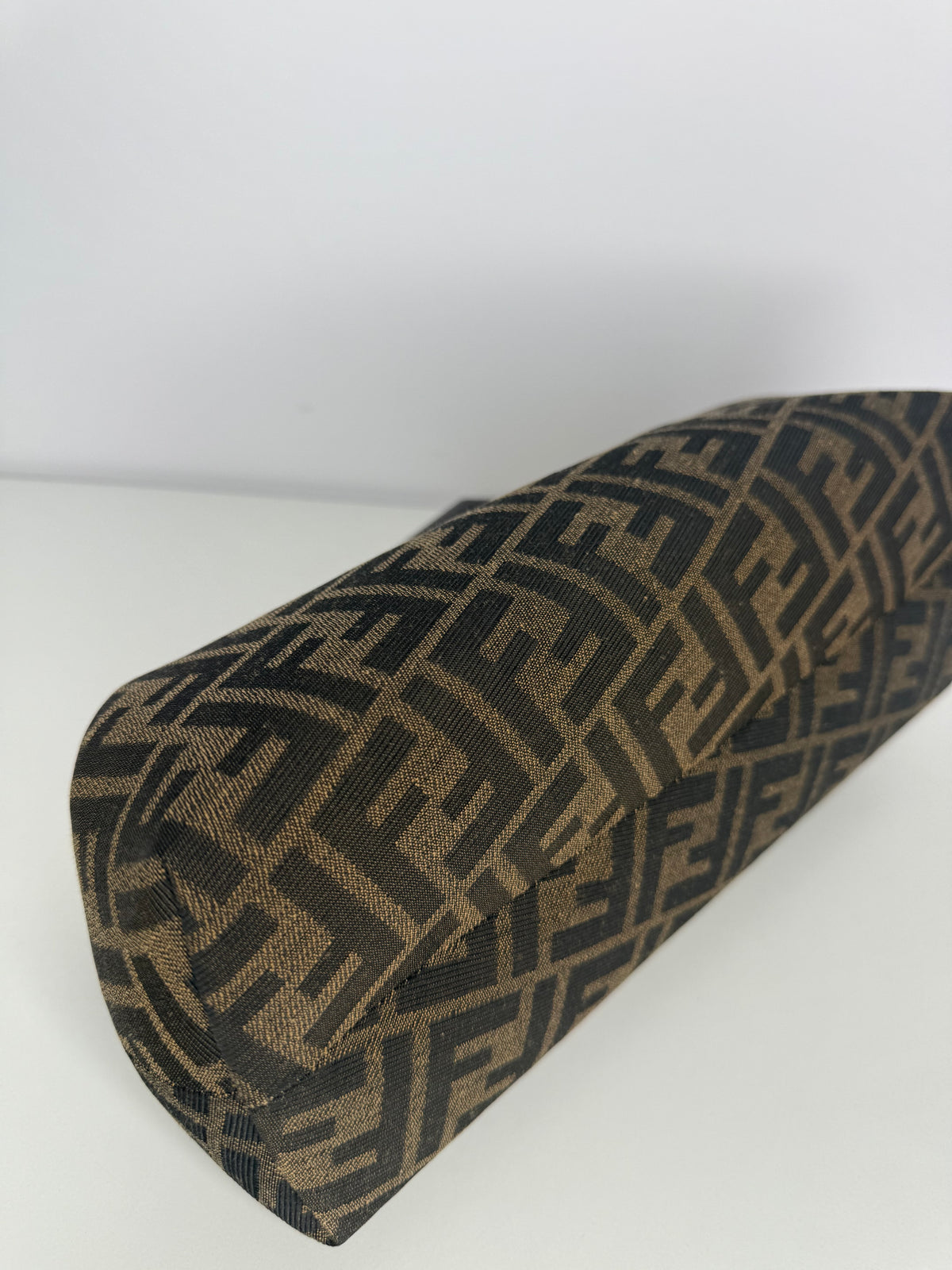 Fendi First Midi Brown FF Jacquard Bag