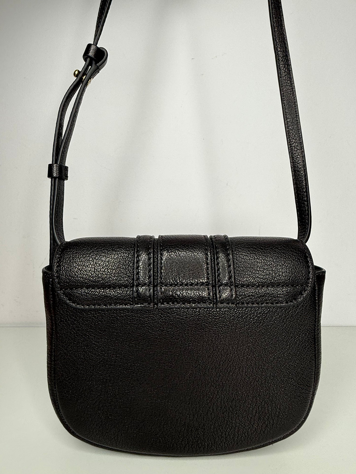 Chloé See By Chloé Mini Hana Black Leather Crossbody Bag