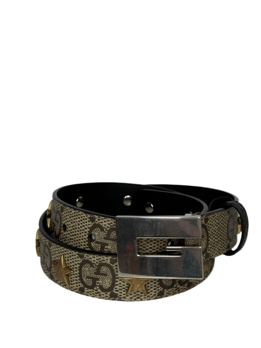 Gucci GG Supreme Star G Buckle Belt