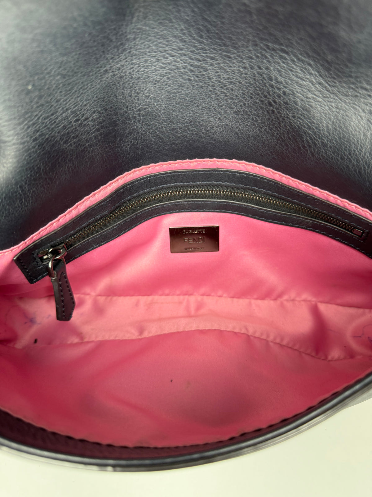 Fendi Wave Baguette Midnight Blue