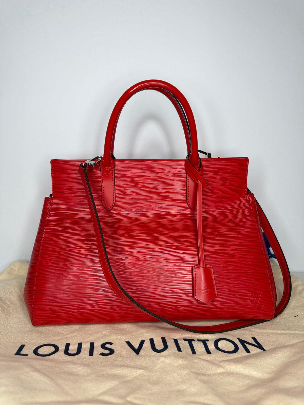Louis Vuitton Coquelicot Epi Leather Marly MM Bag