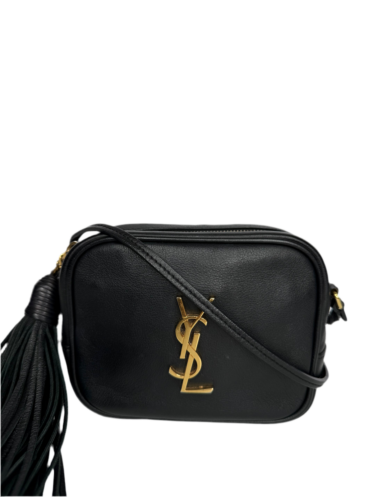 Saint Laurent Blogger Black Leather Crossbody Bag
