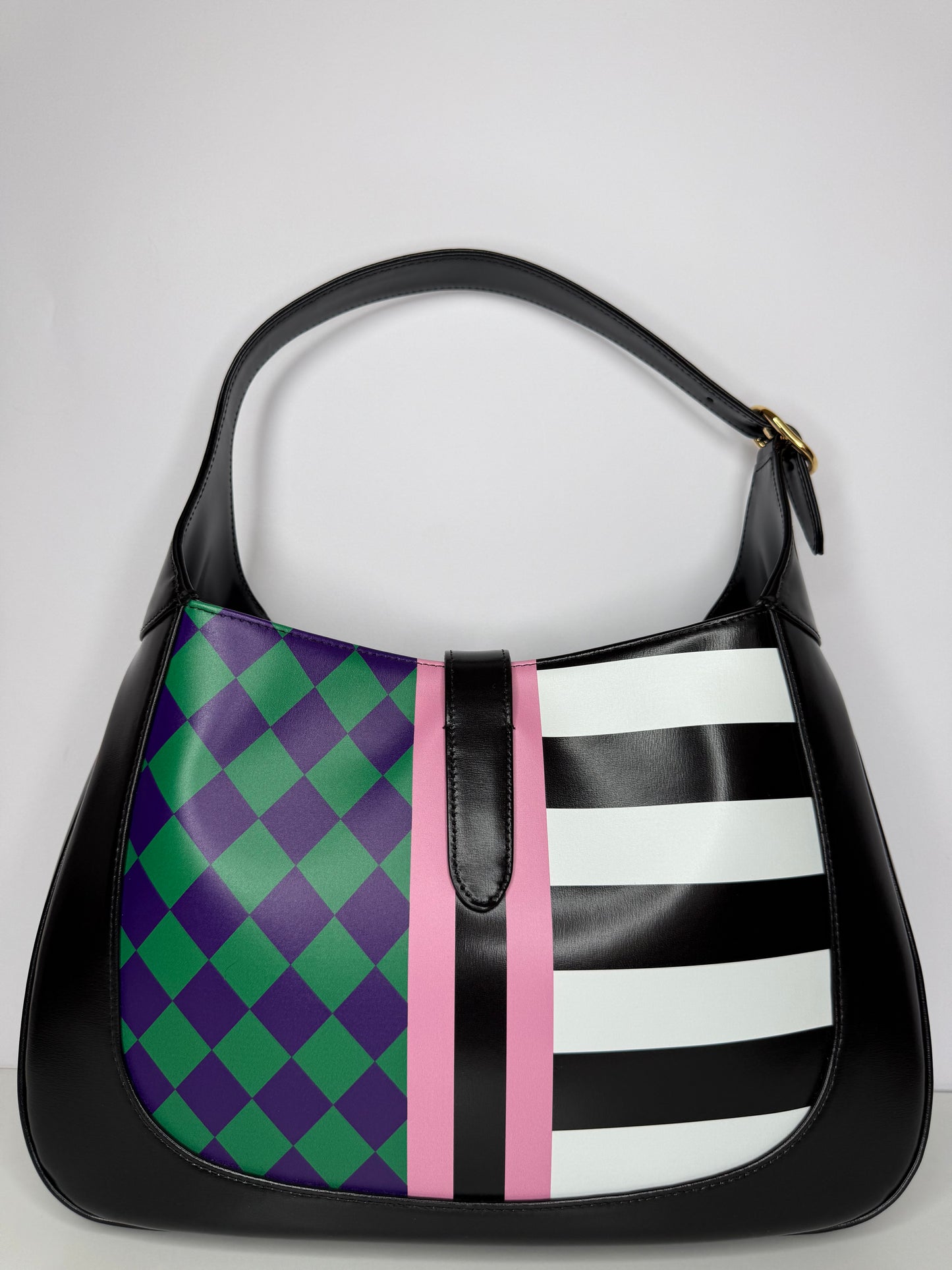 Gucci Jackie 1961 Centum Geometric Limited Edition Black Hobo Bag