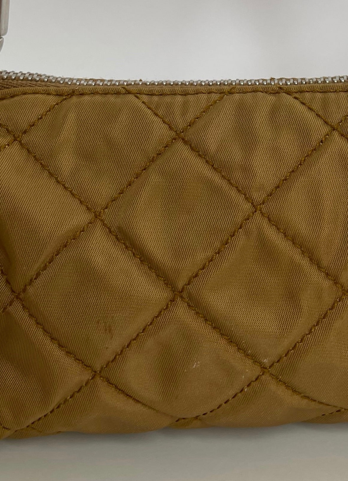 Prada Mini Tessuto Quilted Barrel Bag