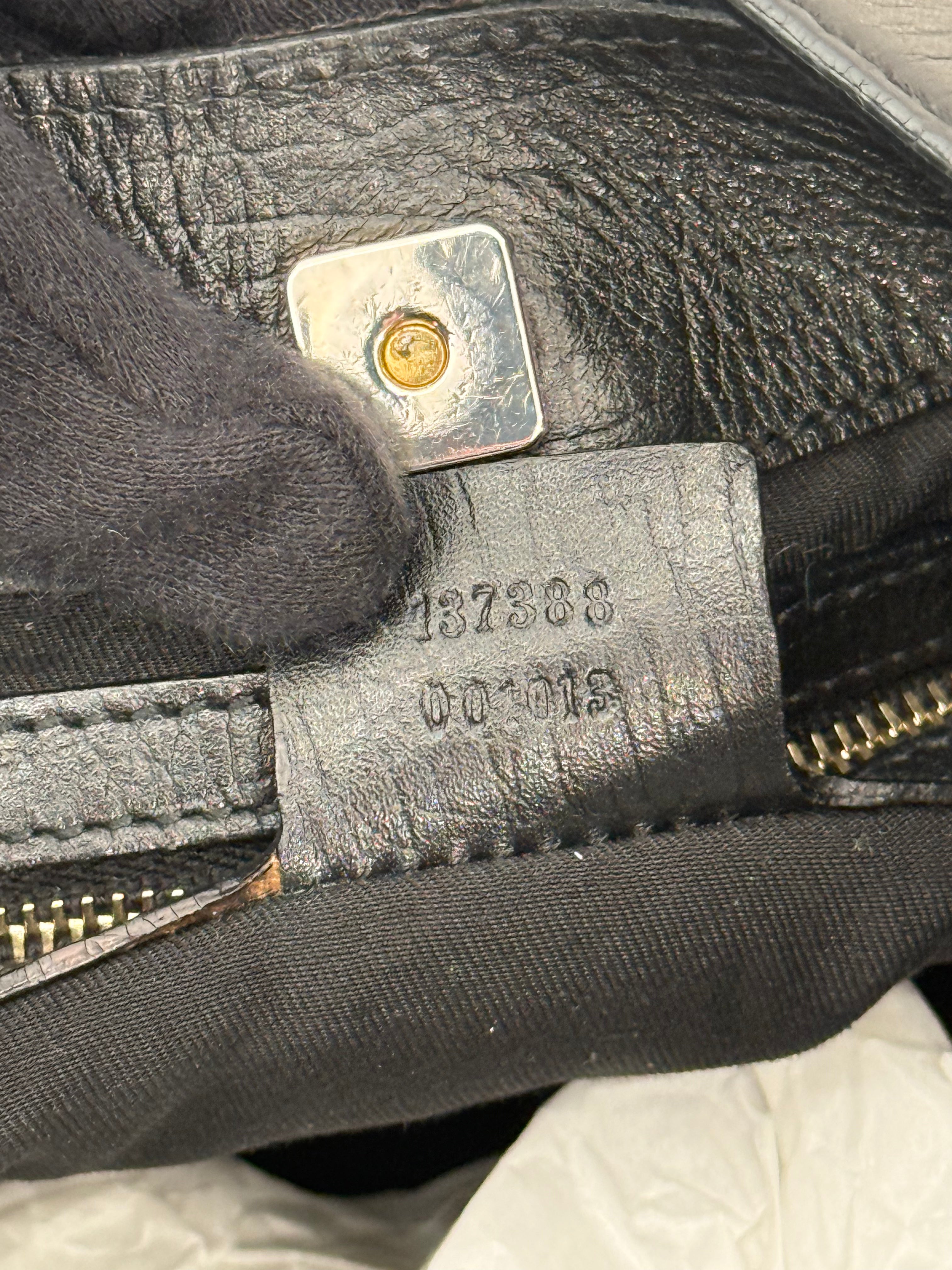 Gucci Horsebit Black GG Canvas Hasler Hobo Bag