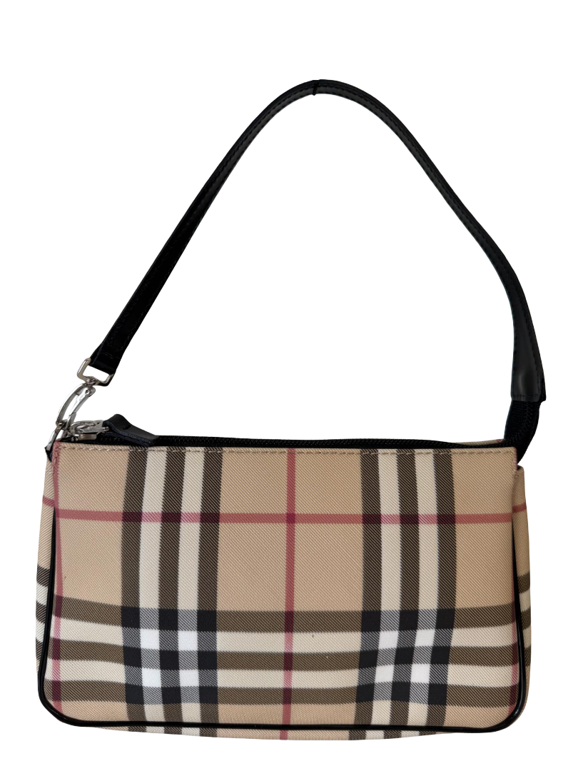 Burberry Beige House Check PVC Pochette