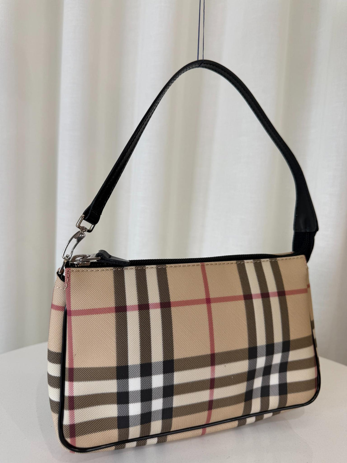 Burberry Beige House Check PVC Pochette
