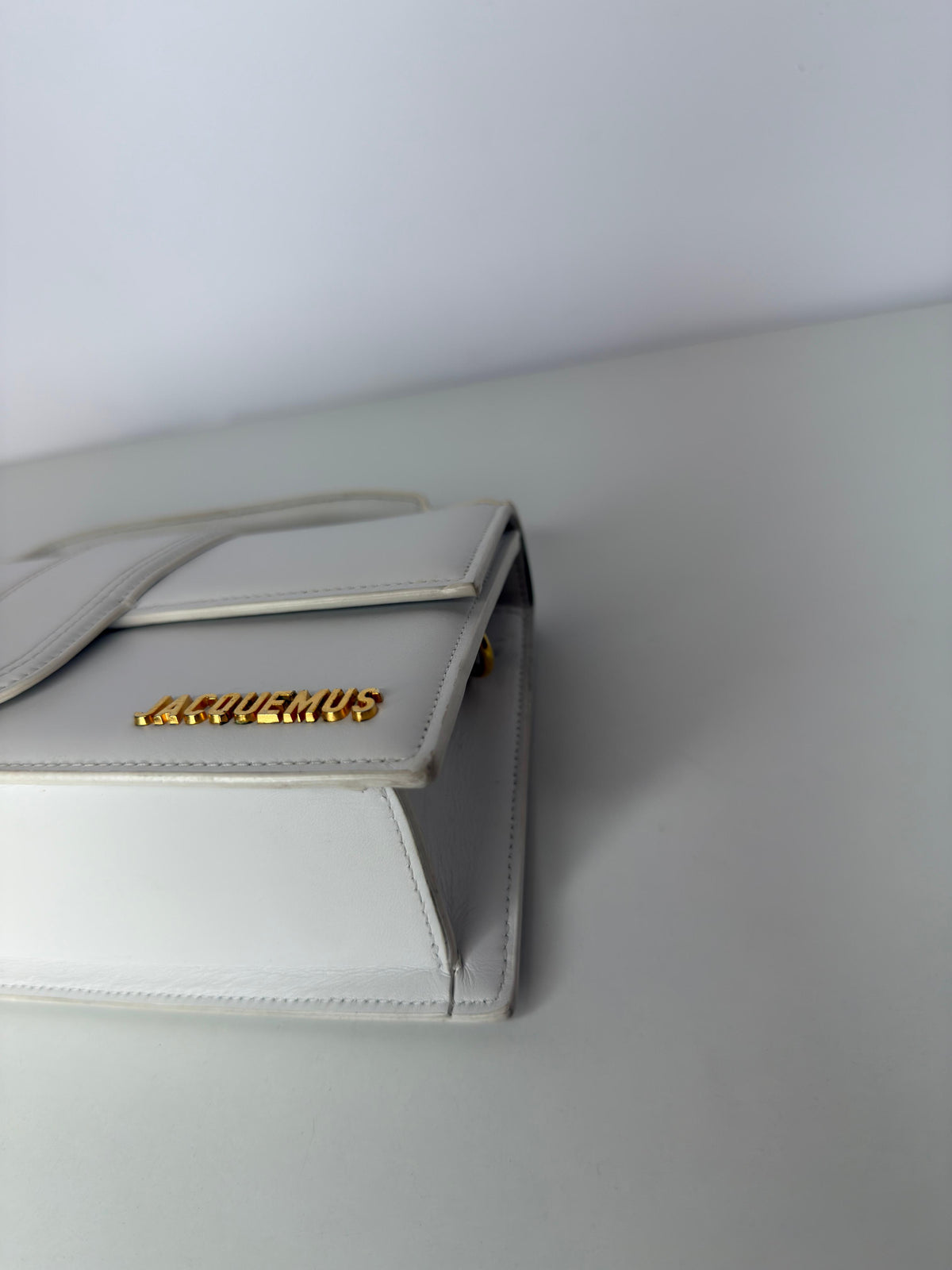 Jacquemus Le Bambino White Leather Crossbody Bag