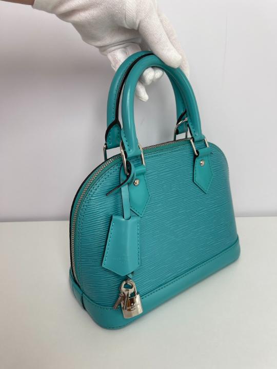 Louis Vuitton Alma BB Turquoise Epi Leather