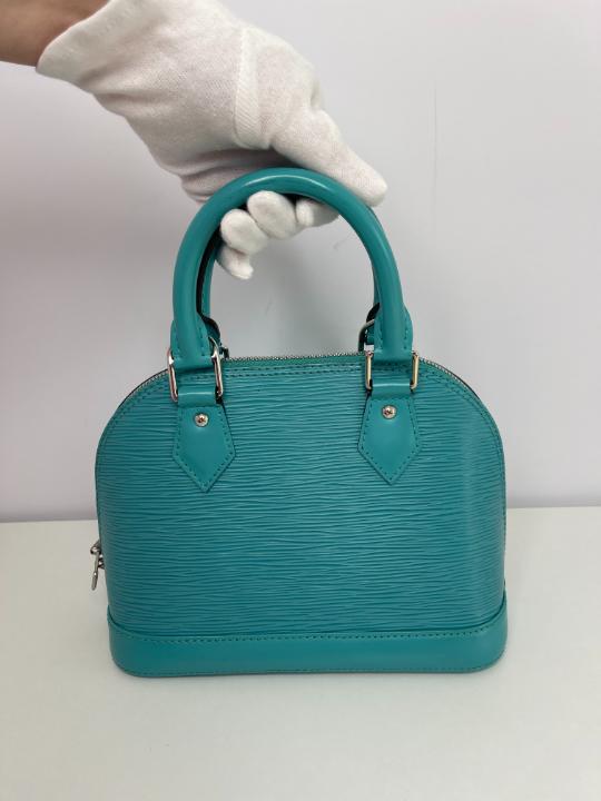 Louis Vuitton Alma BB Turquoise Epi Leather