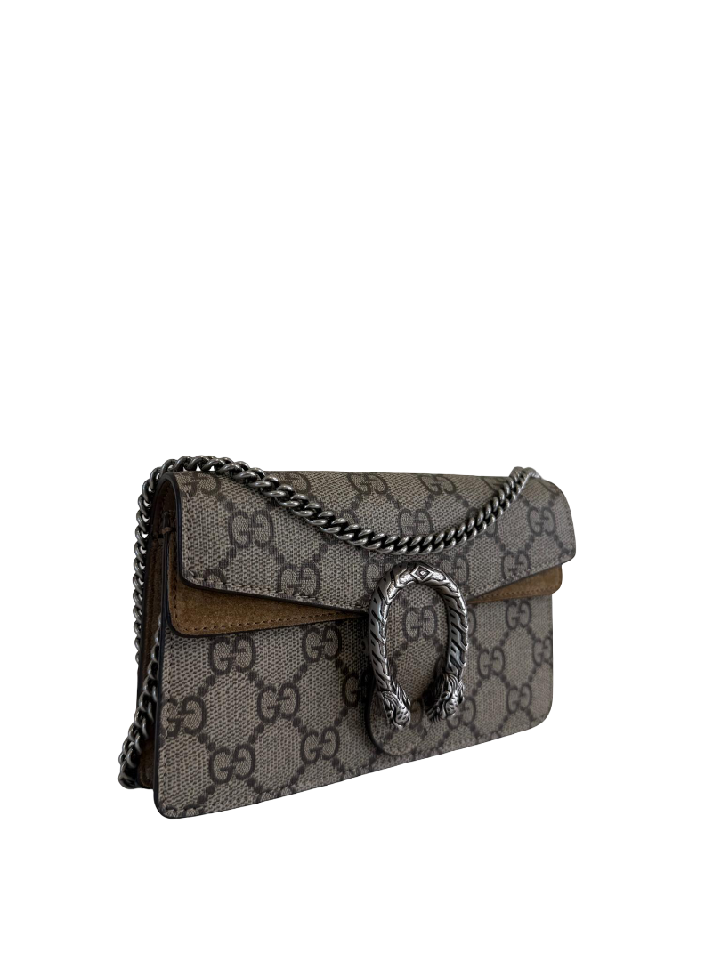 Gucci Dionysus GG Supreme Super Mini Wallet on Chain