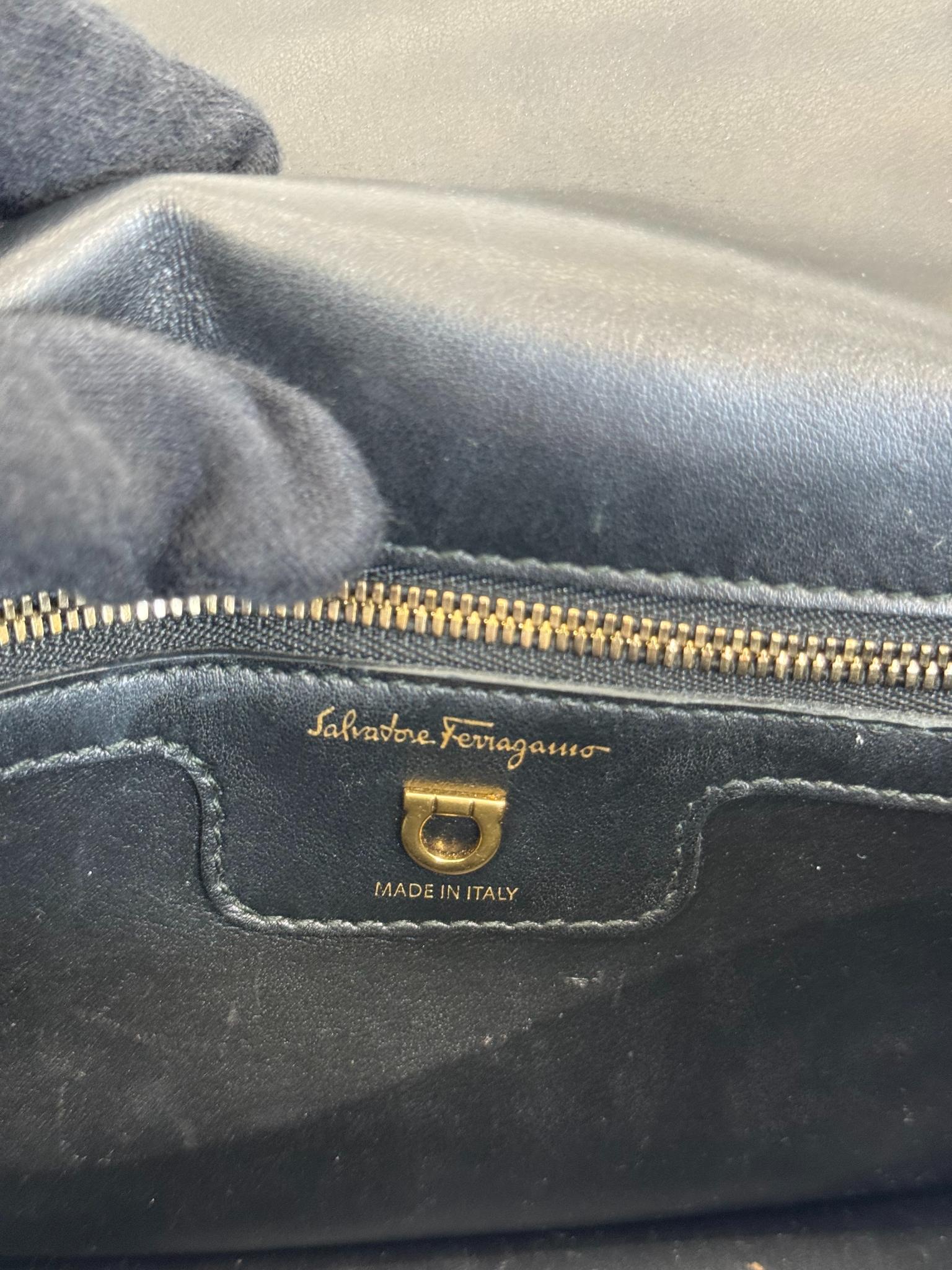 Salvatore Ferragamo Gancini Woven Raffia Shoulder Bag