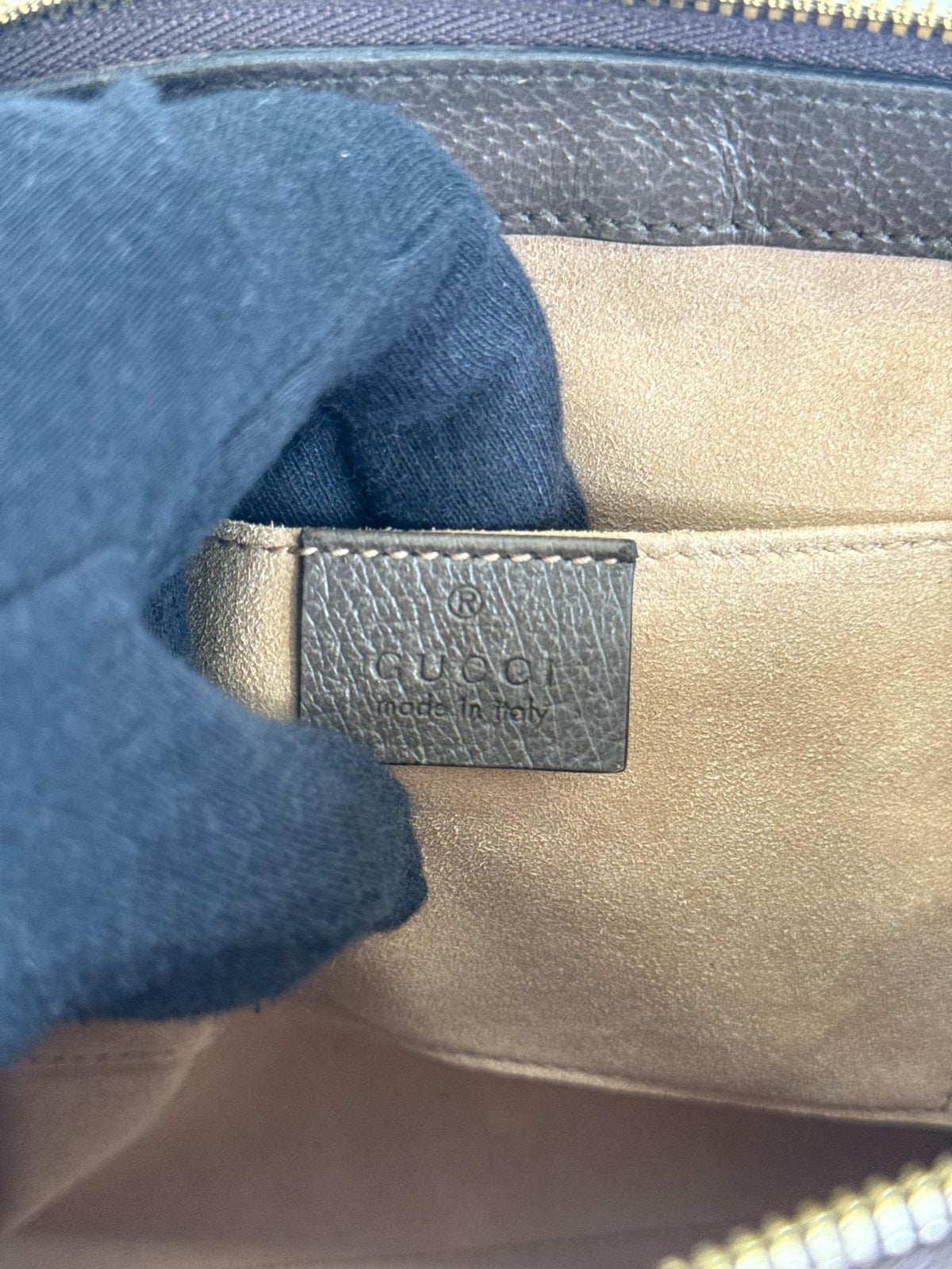 Gucci Beige/Ebony GG Supreme Ophidia Small Tote Bag