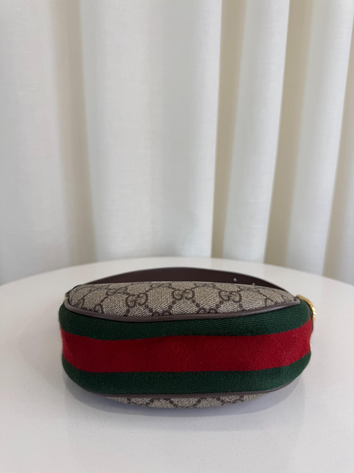 Gucci Ophidia Beige/Ebony GG Supreme Canvas Mini Shoulder Bag