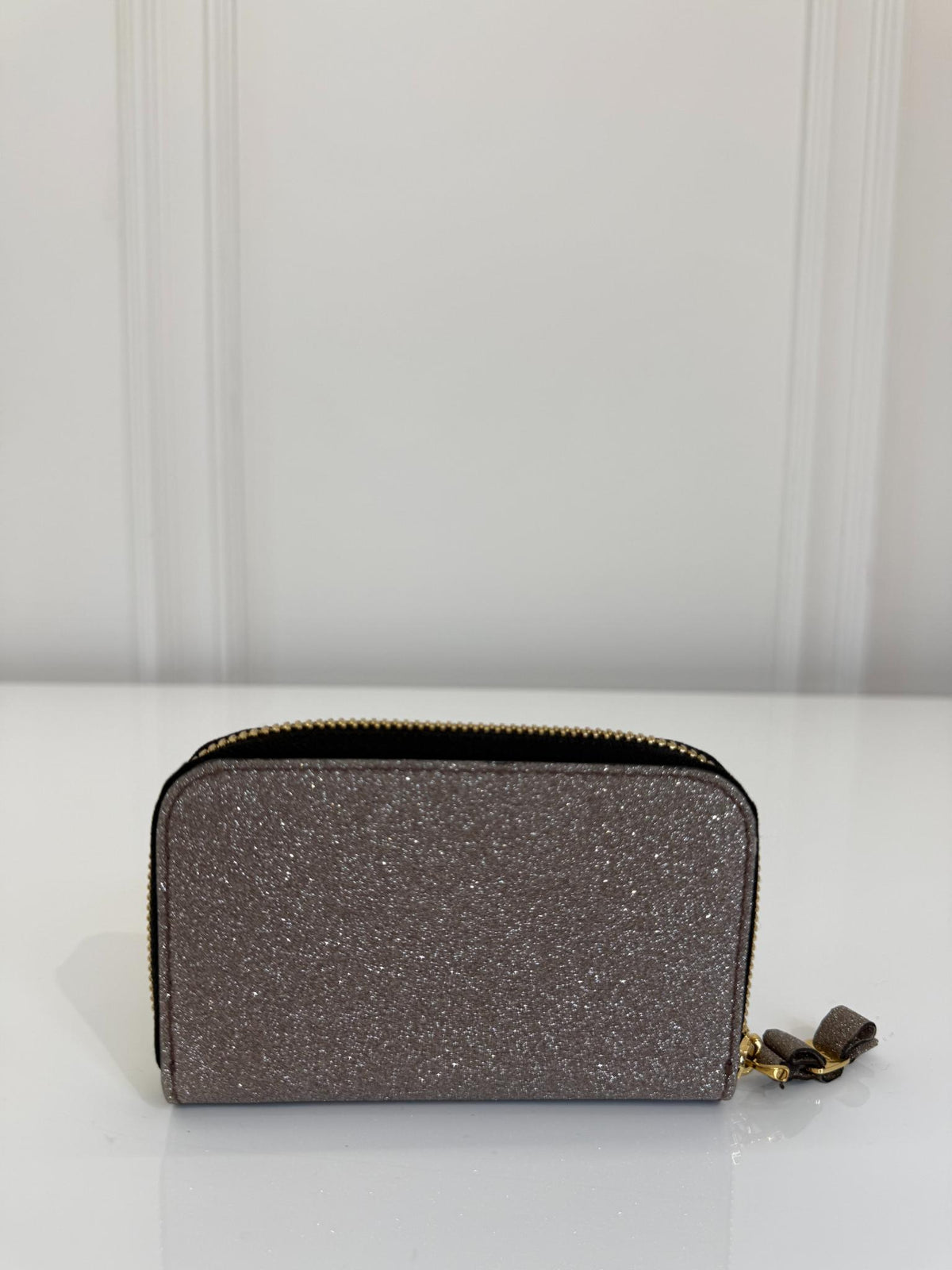 Salvatore Ferragamo Vara Ribbon Glitter Coin Wallet