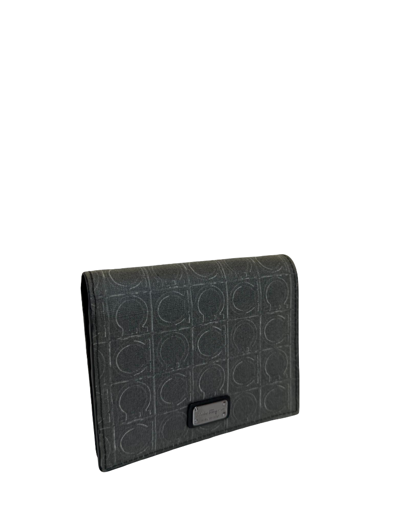 Salvatore Ferragamo Gancini Monogram Gray Wallet