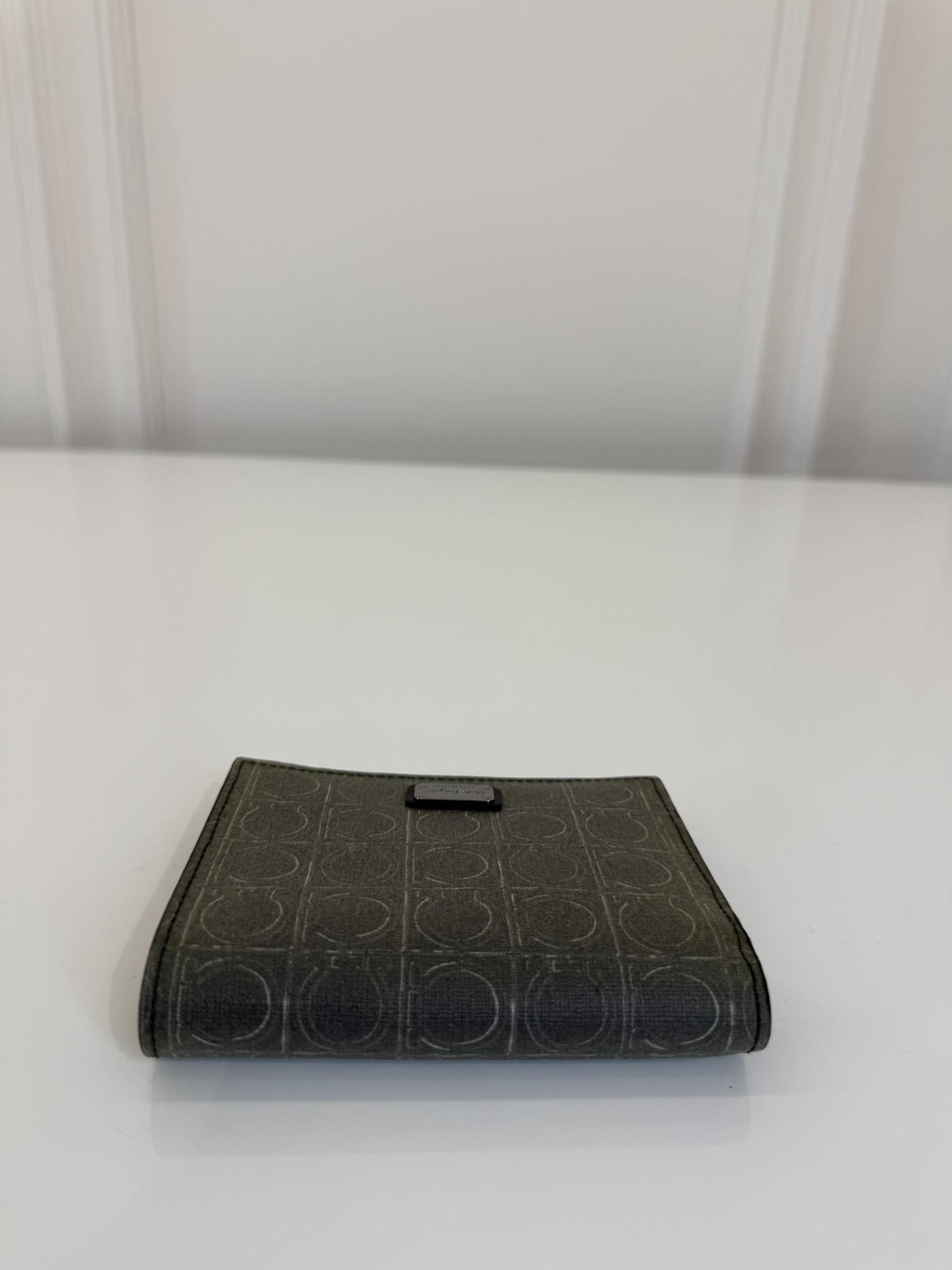 Salvatore Ferragamo Gancini Monogram Gray Wallet