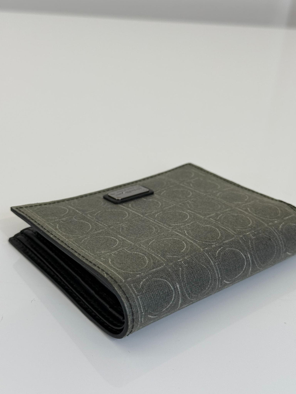 Salvatore Ferragamo Gancini Monogram Gray Wallet