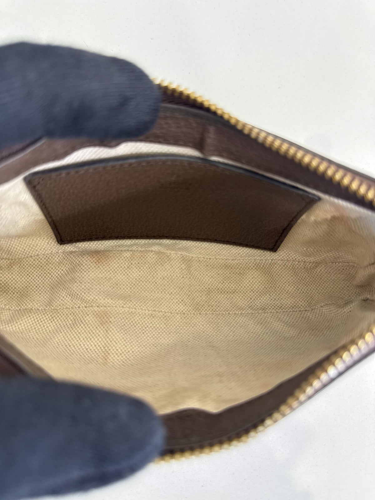 Gucci Ophidia Beige/Ebony GG Canvas Mini Shoulder Bag