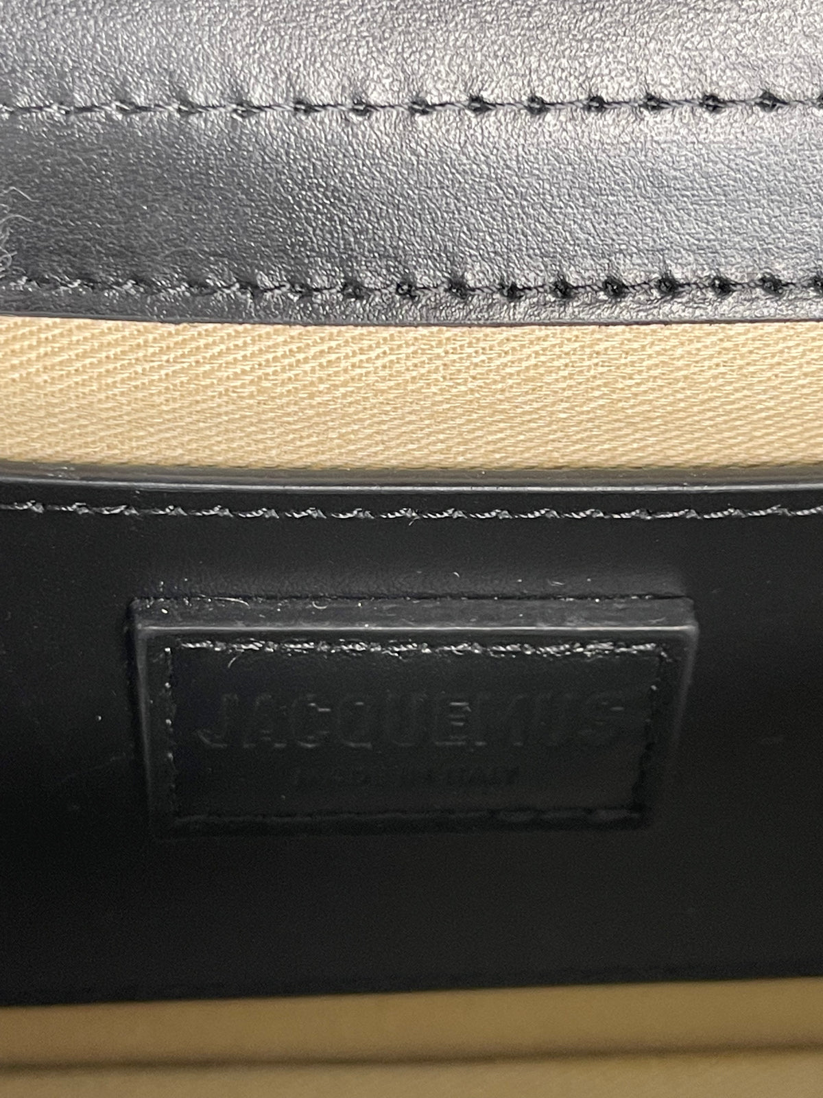 Jacquemus Le Grand Bambino Leather Bag in Black
