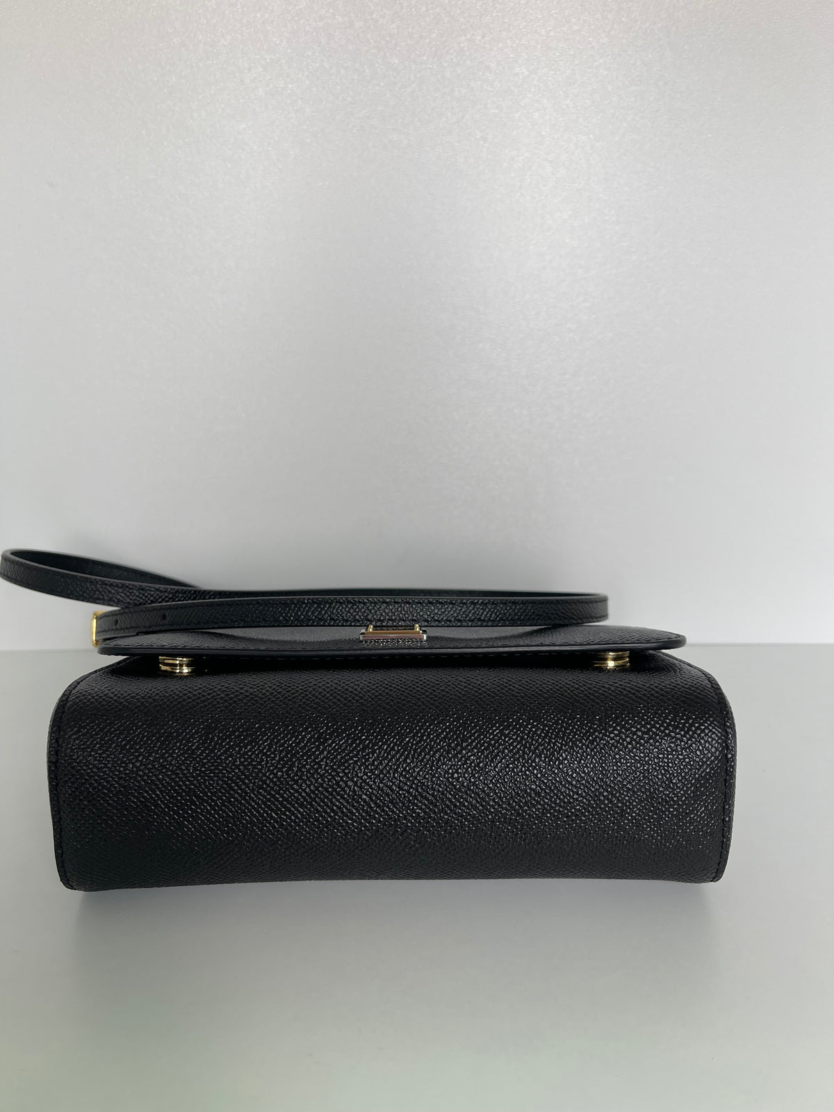 Dolce Gabbana Black Sicily Crossbody Bag