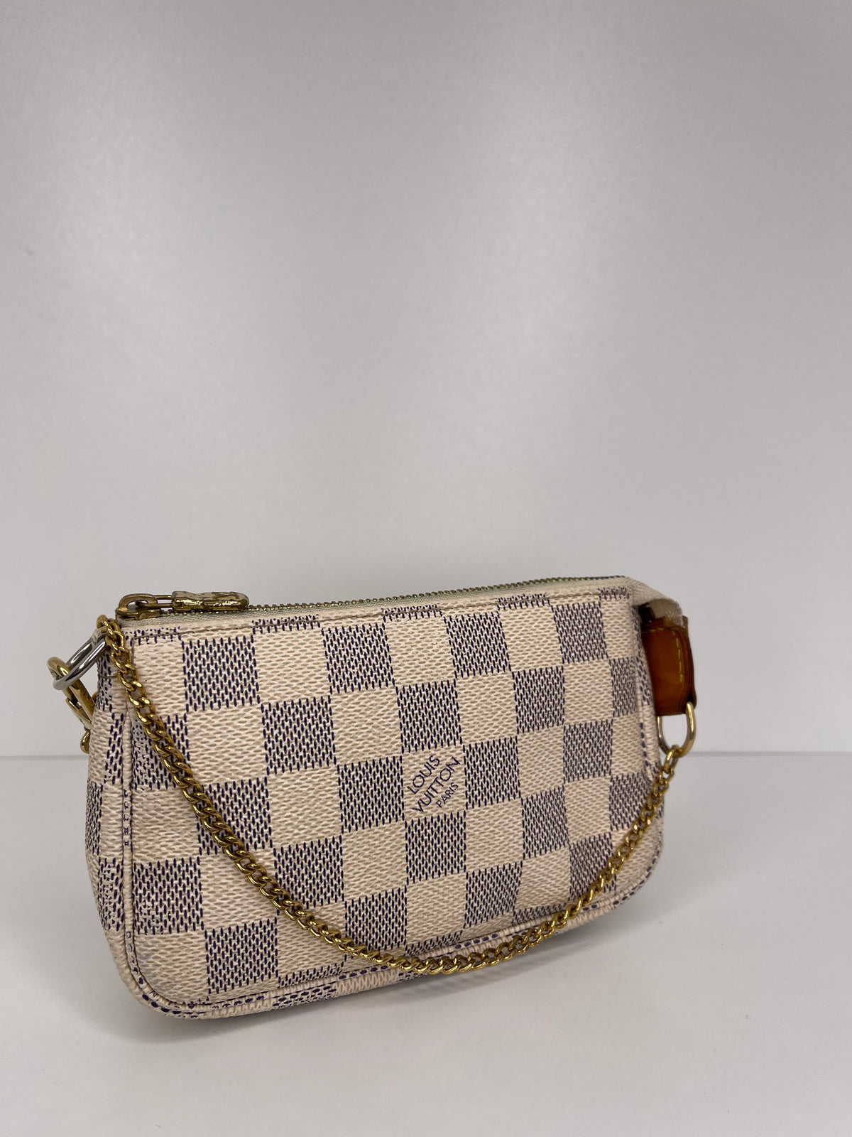 Louis Vuitton Mini Pochette Accessoires Damier Azur Canvas