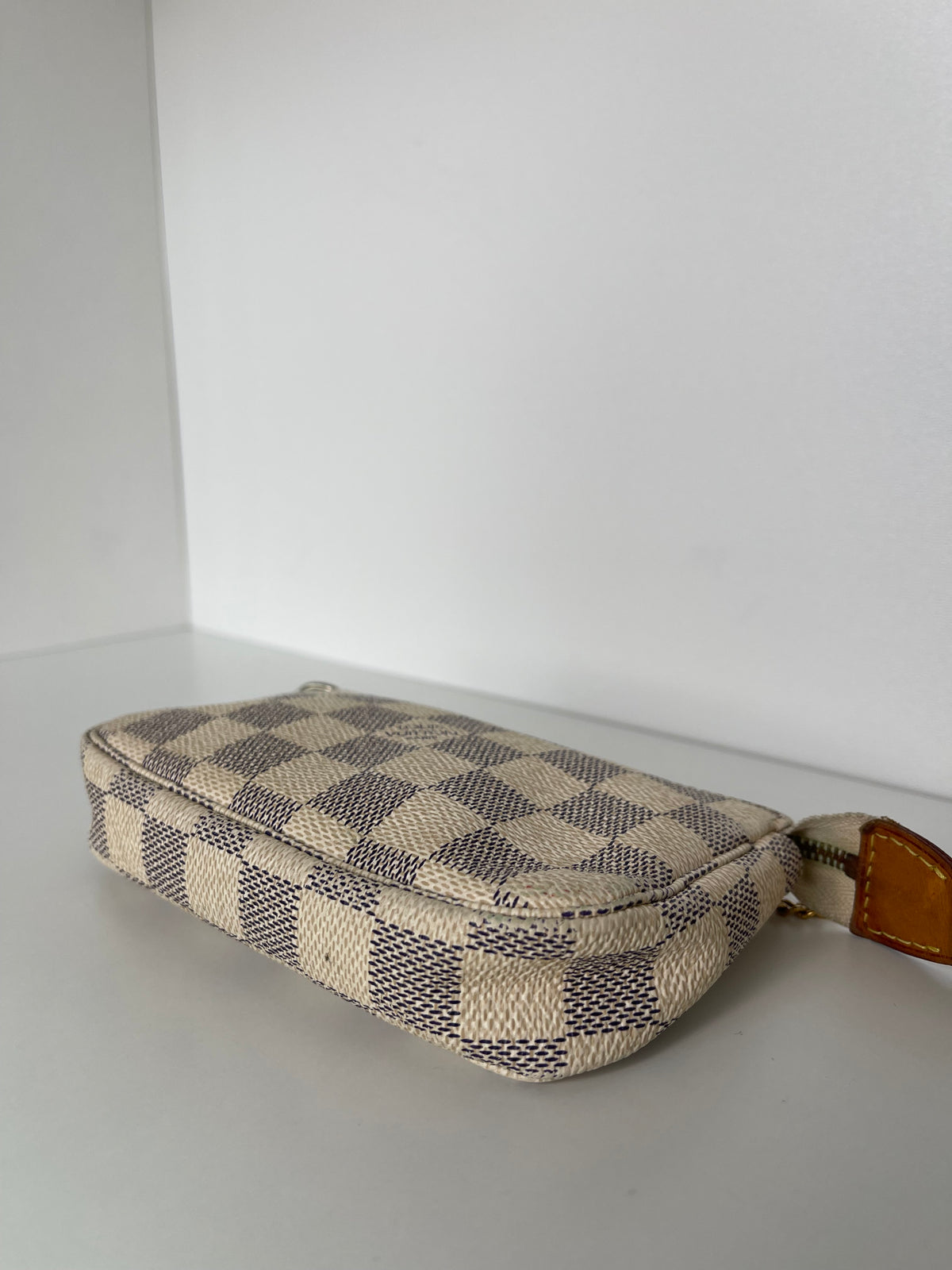 Louis Vuitton Mini Pochette Accessoires Damier Azur Canvas