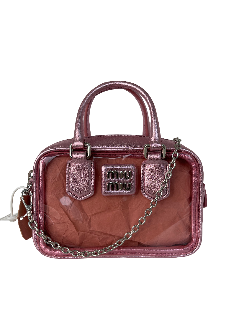 Miu Miu Metallic Effect
Transparent Mini Bag