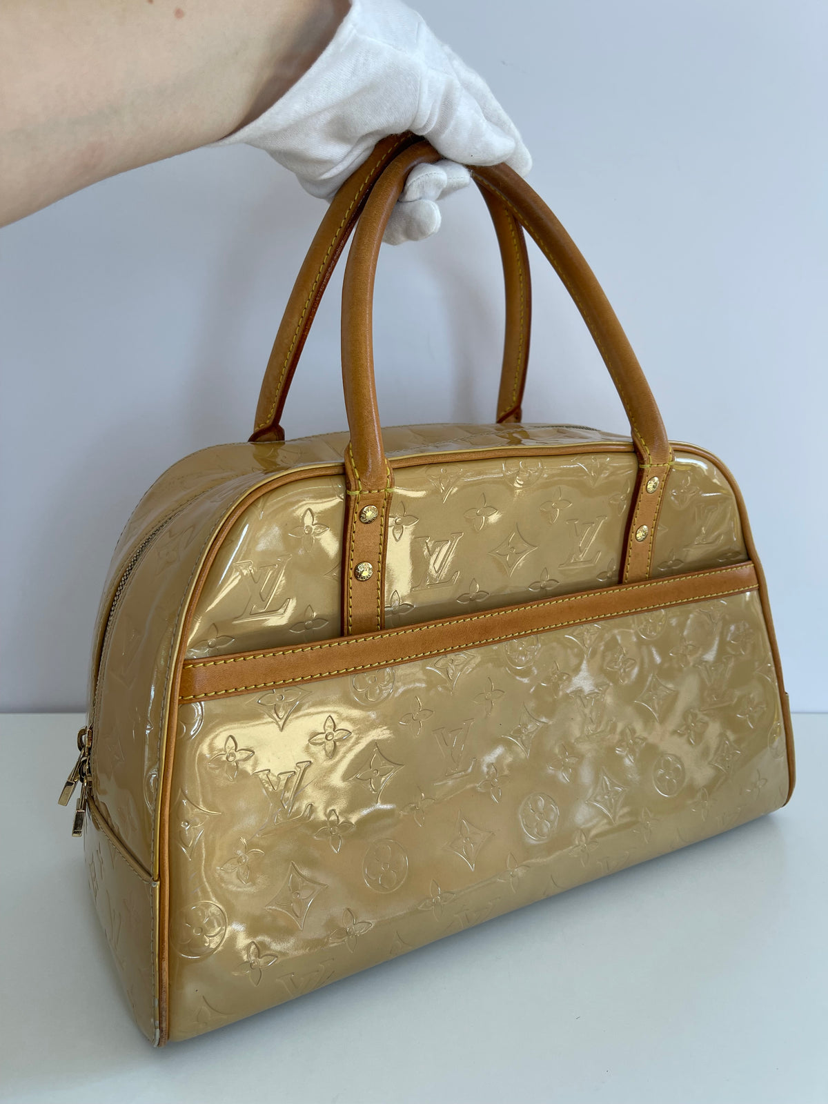 Louis Vuitton Monogram Vernis Tompkins Square Hand Bag