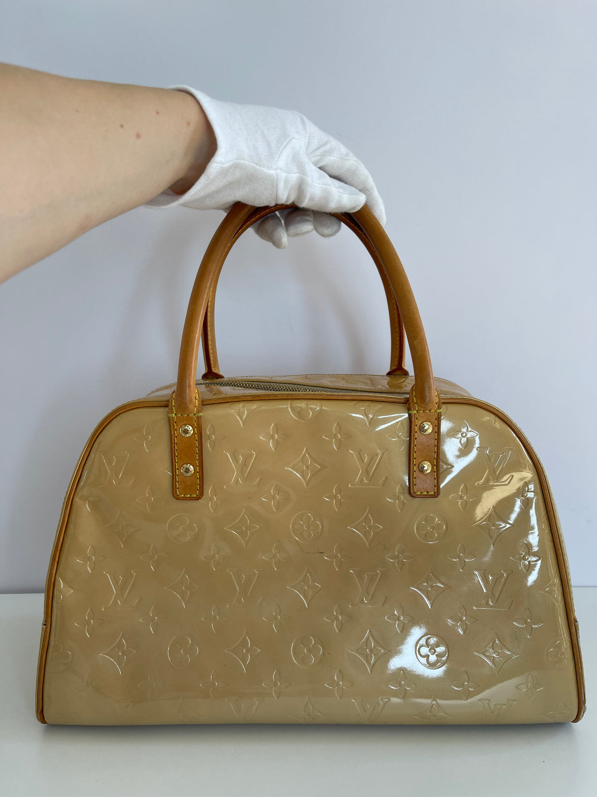 Louis Vuitton Monogram Vernis Tompkins Square Hand Bag
