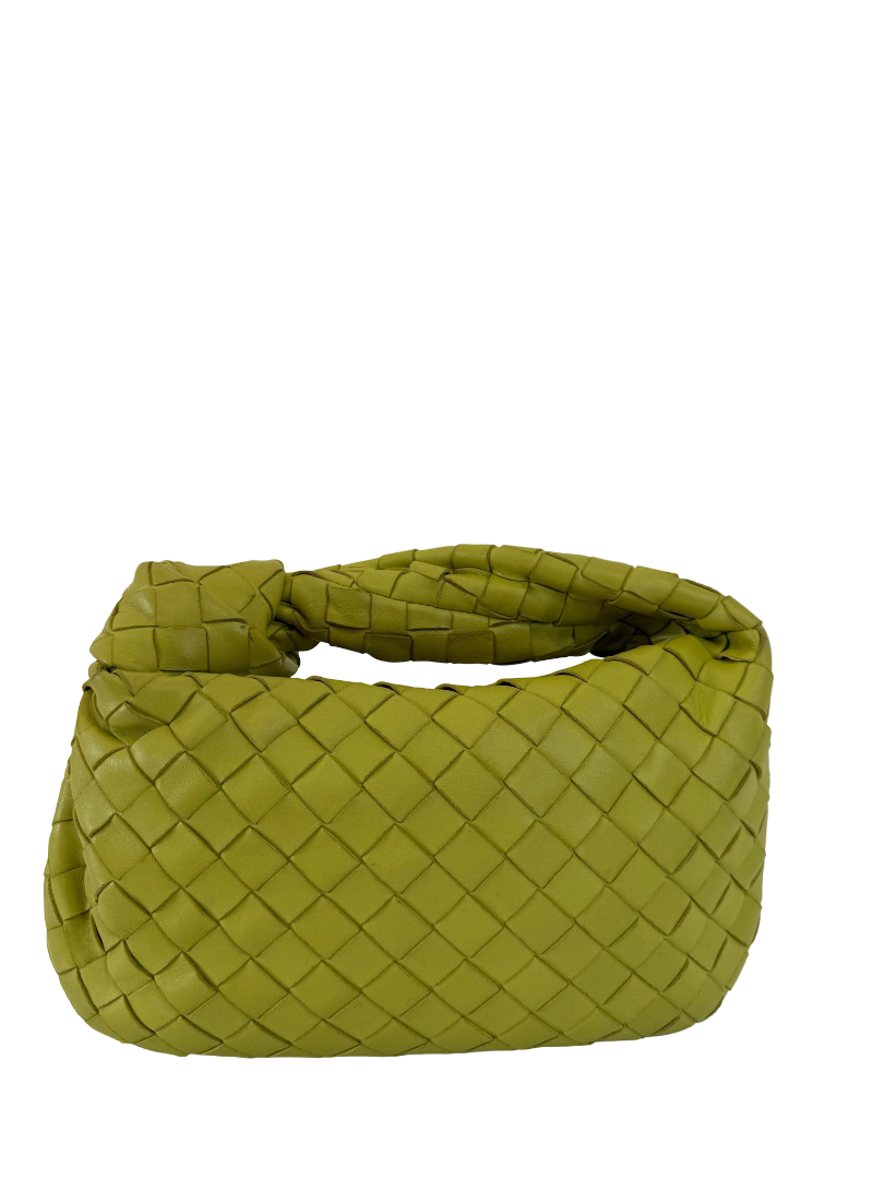 Bottega Veneta Kiwi Intrecciato Woven Nappa Leather Mini Jodie Bag