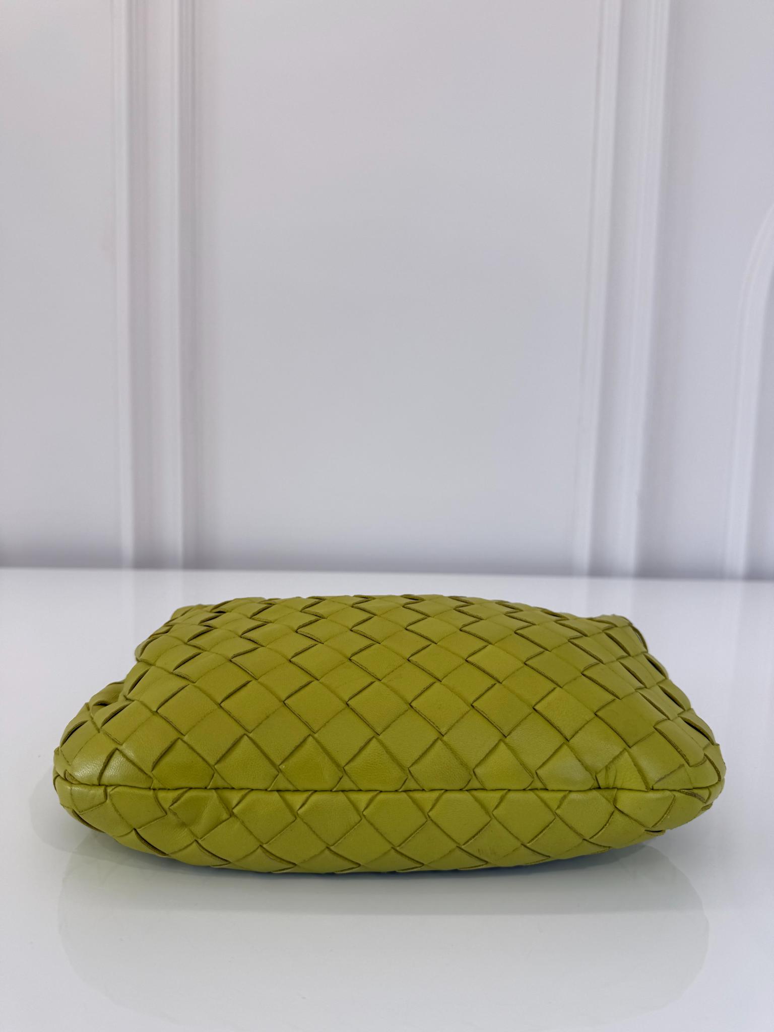 Bottega Veneta Kiwi Intrecciato Woven Nappa Leather Mini Jodie Bag