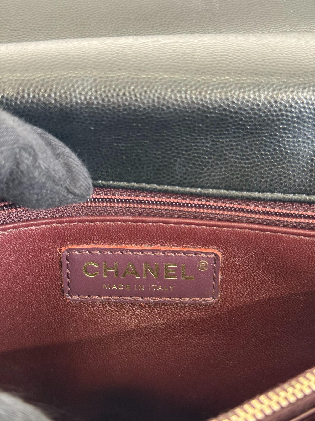 Chanel Coco Handle Medium Black Caviar Quilted GHW