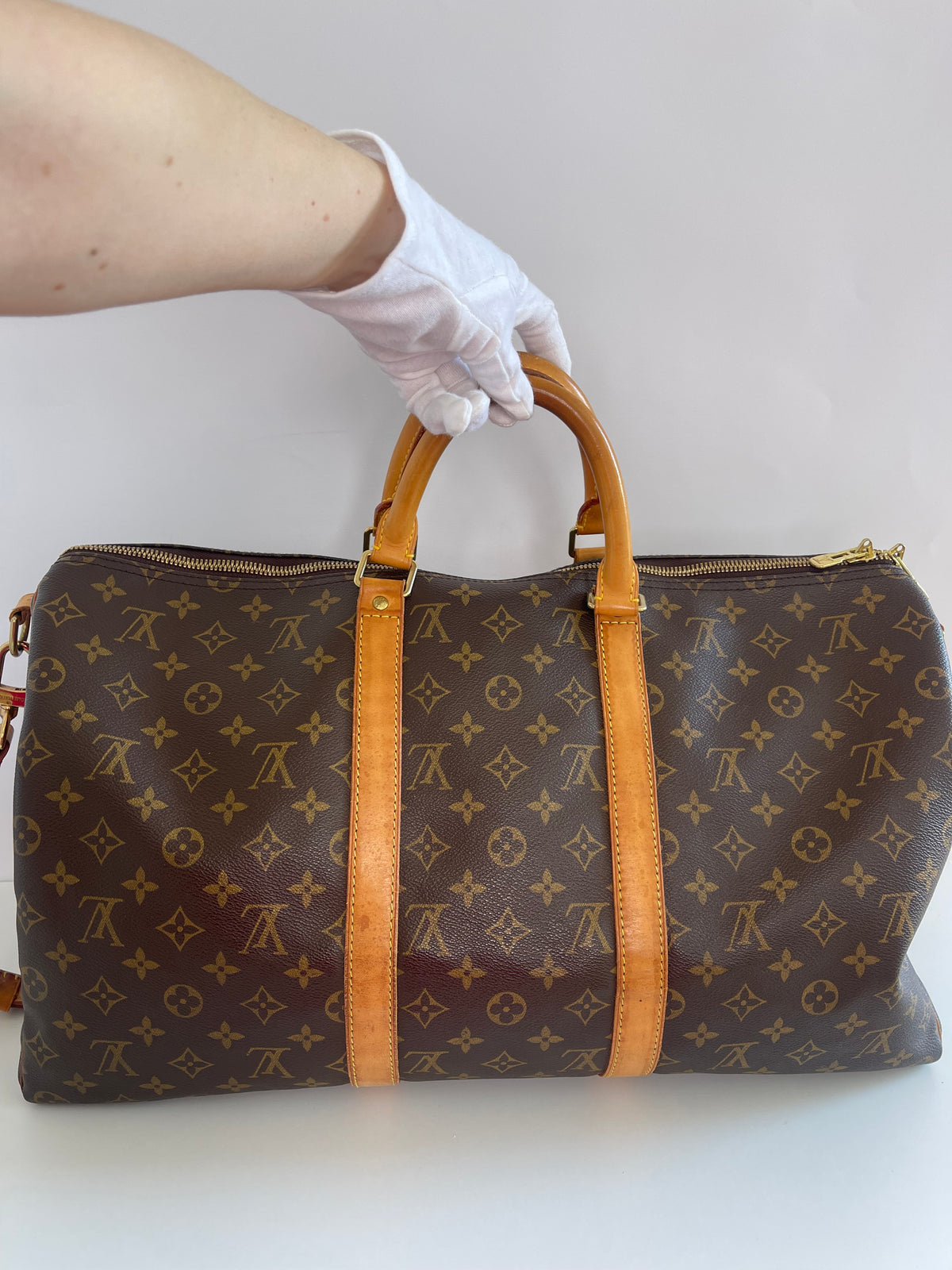Louis Vuitton Keepall Bandouliere 50 Monogram Canvas Duffle Bag
