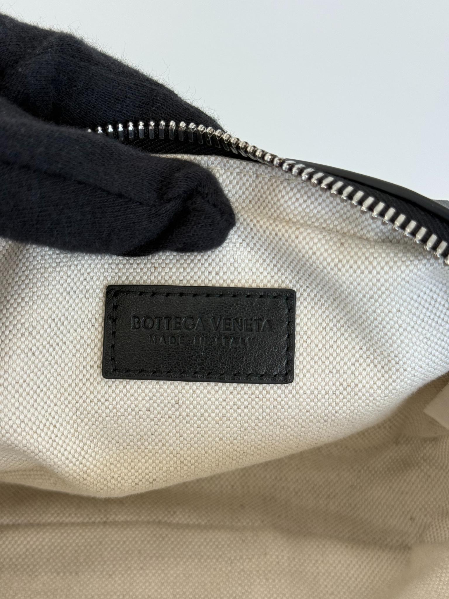 Bottega Veneta Black Intrecciato Leather Mini Pouch