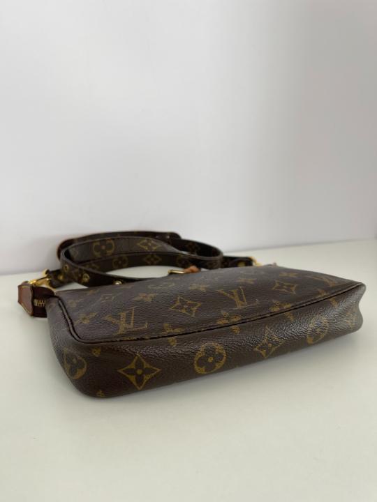 Louis Vuitton Vintage Pochette Accessoires with Monogram Crossbody Strap