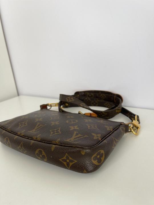 Louis Vuitton Vintage Pochette Accessoires with Monogram Crossbody Strap