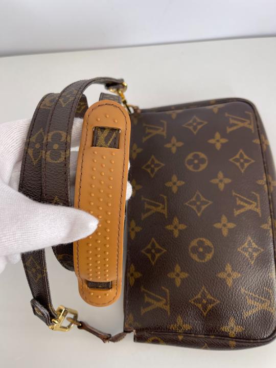 Louis Vuitton Vintage Pochette Accessoires with Monogram Crossbody Strap