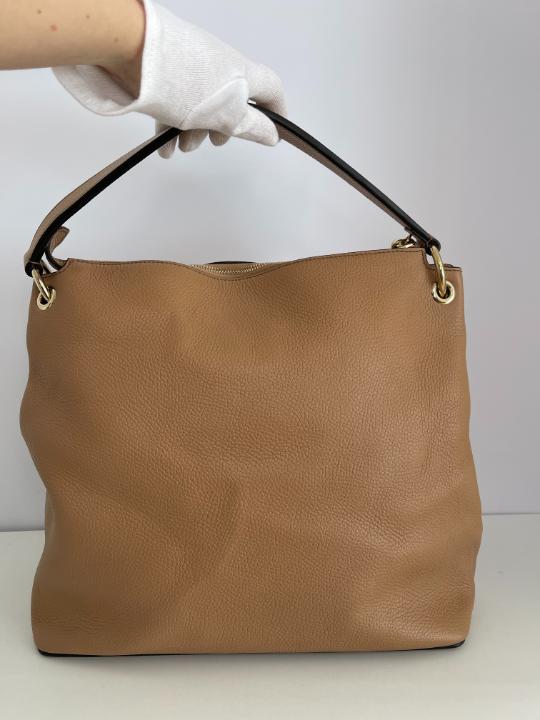 Gucci Soho Convertible Hobo Leather Large Beige