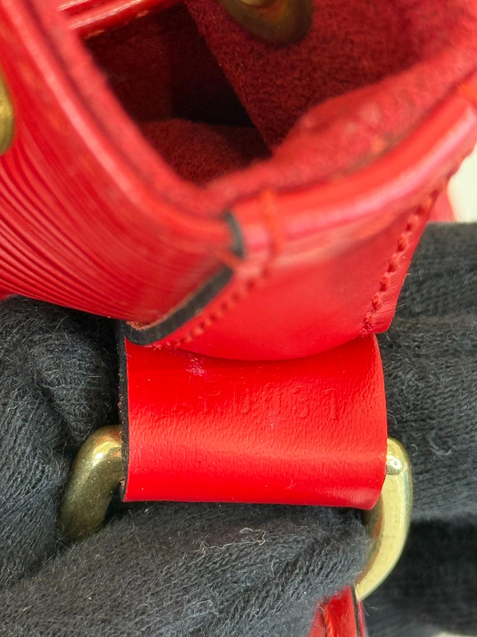Louis Vuitton Noé GM Red Epi Leather Bag