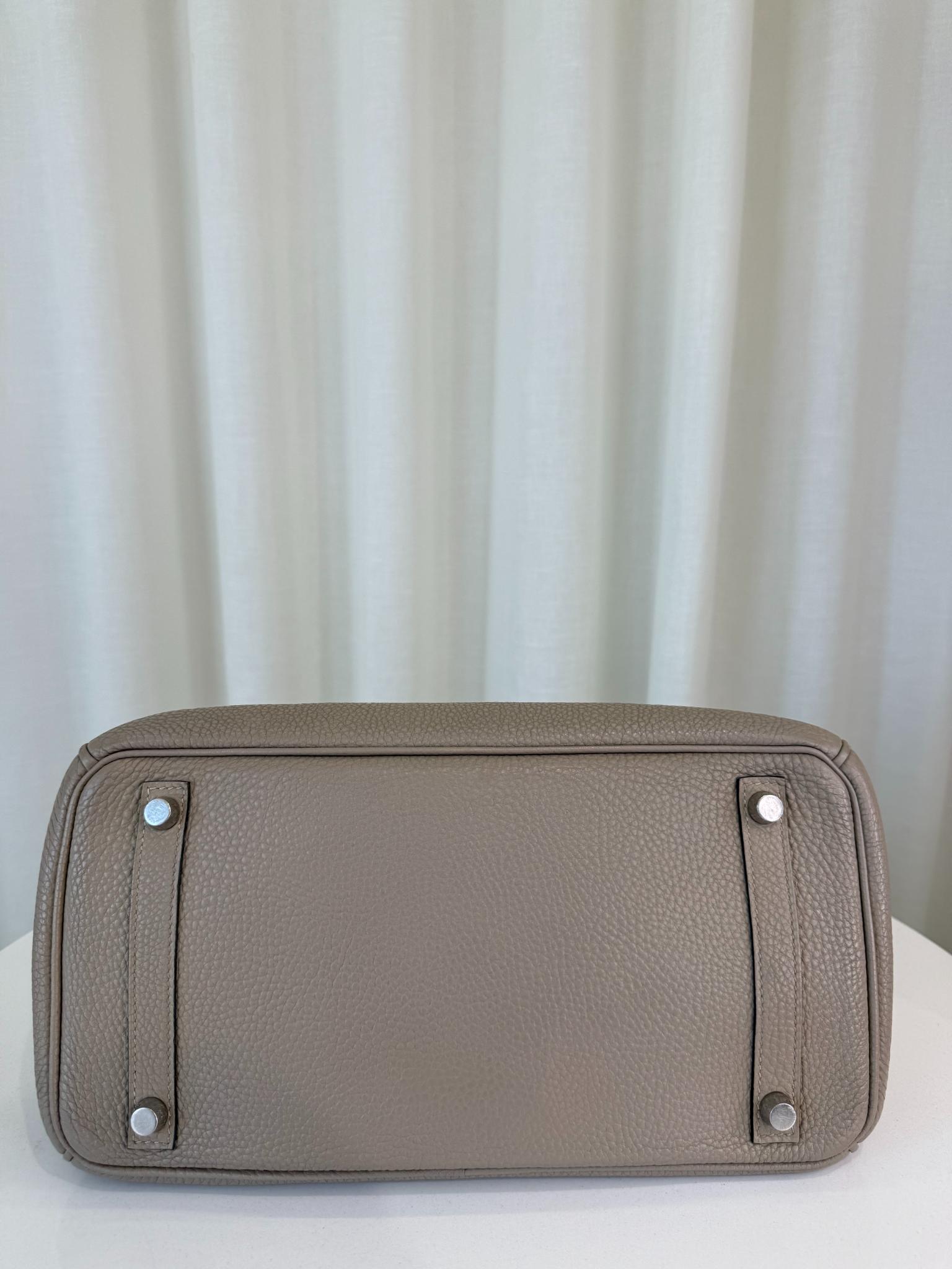 Hermès Birkin 35 Gris Tourterelle Togo Palladium Hardware
