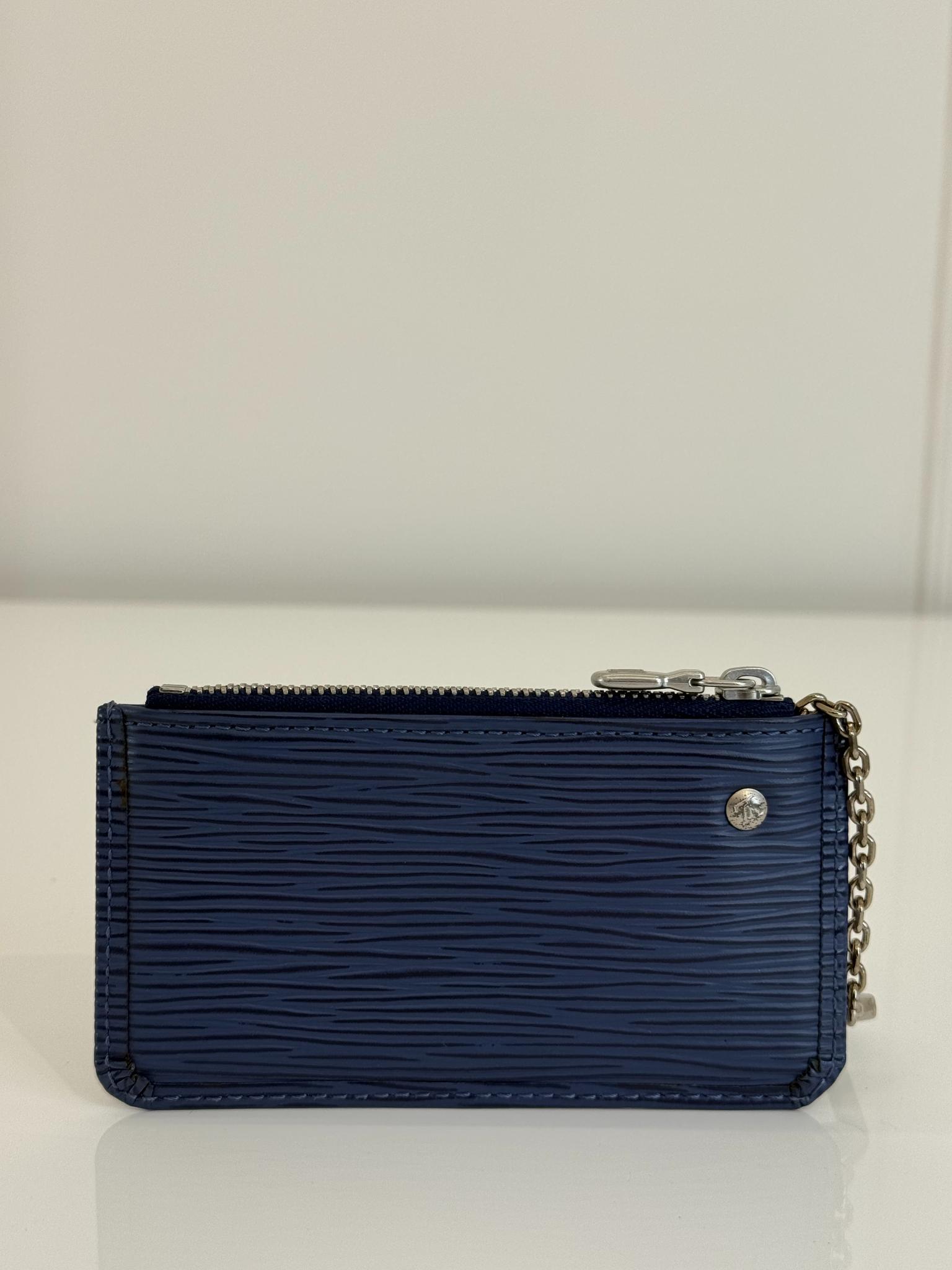 Louis Vuitton Myrtille Blue Cles Key Holder Epi Leather