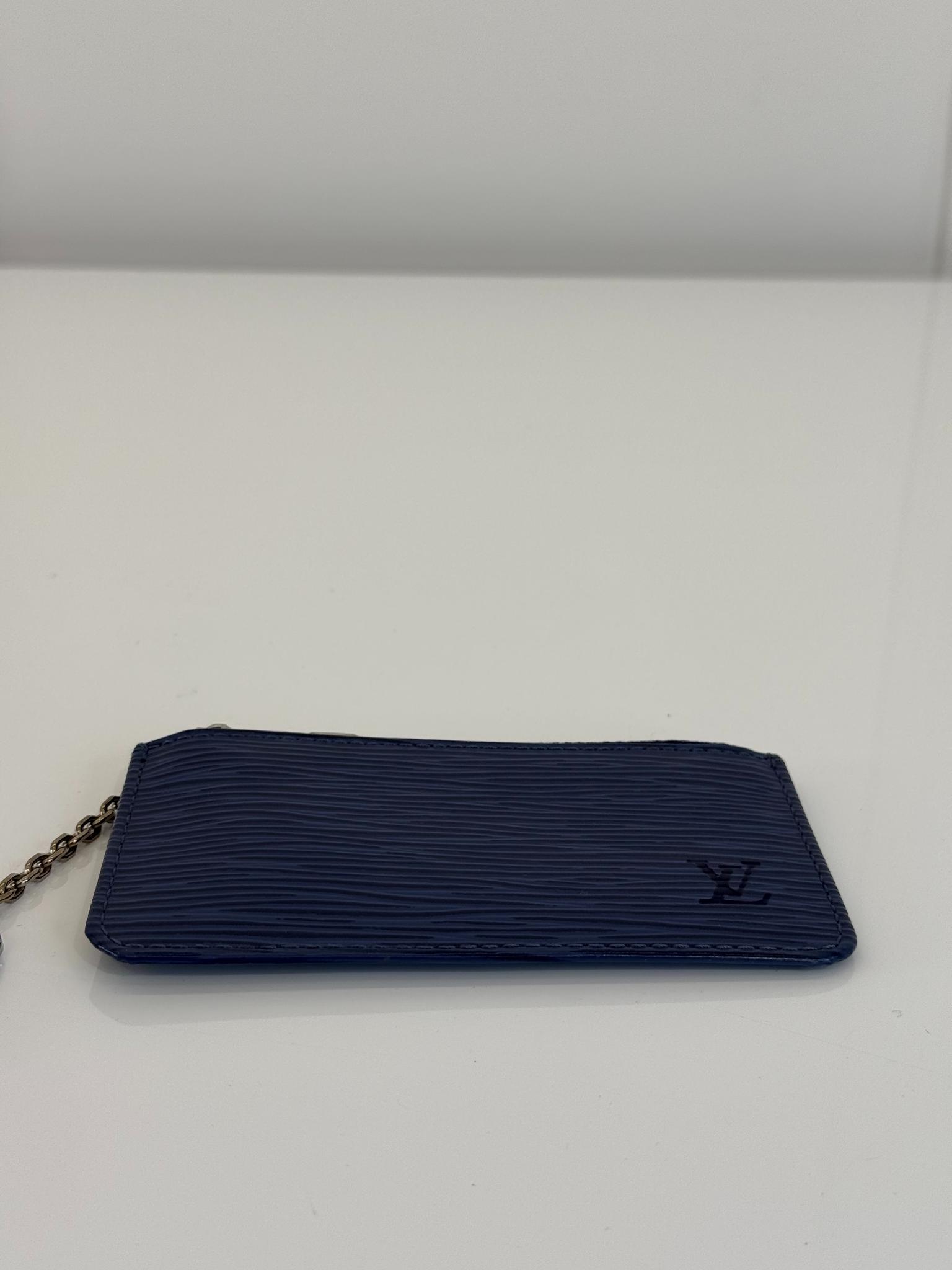 Louis Vuitton Myrtille Blue Cles Key Holder Epi Leather