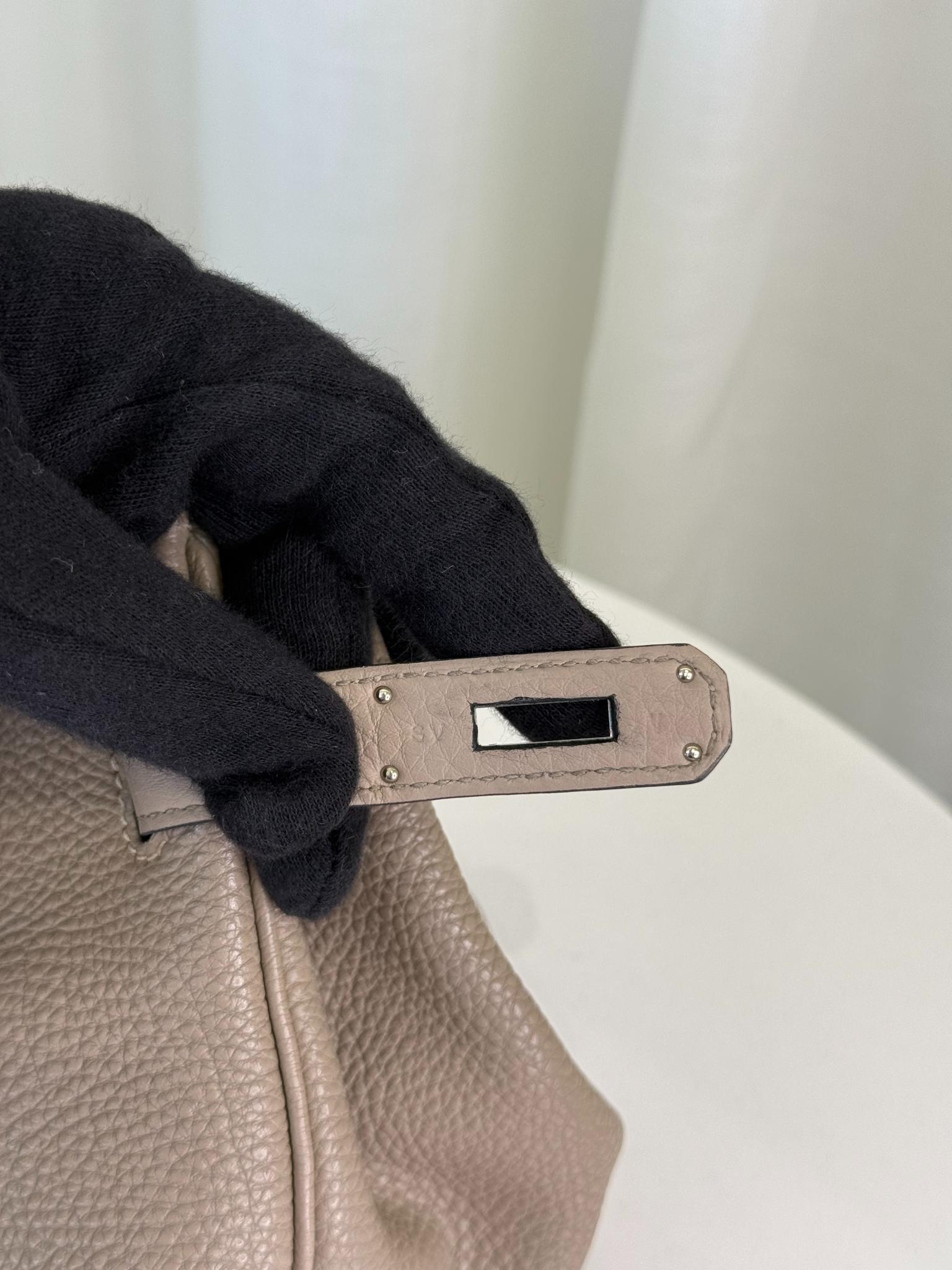 Hermès Birkin 35 Gris Tourterelle Togo Palladium Hardware
