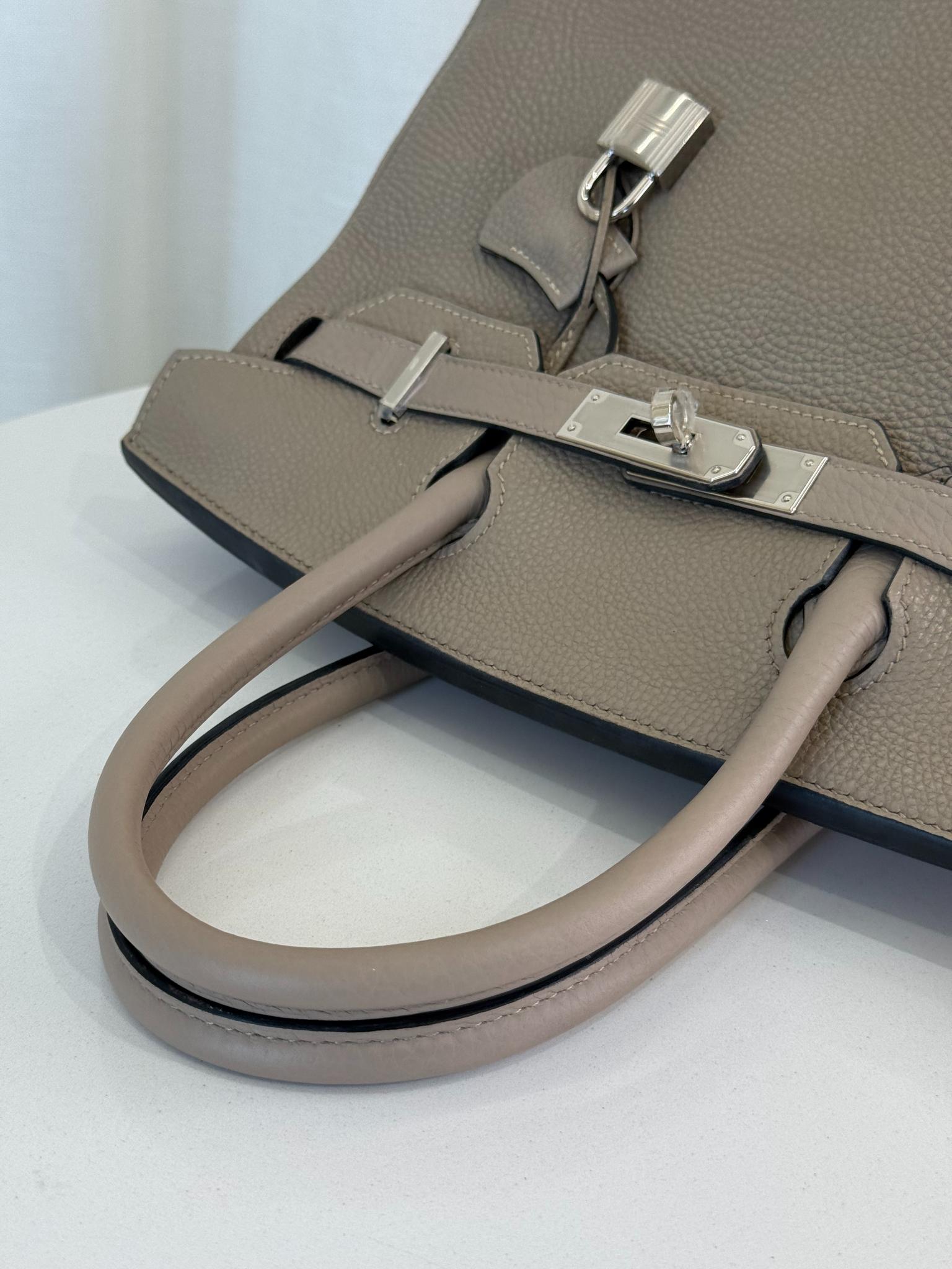 Hermès Birkin 35 Gris Tourterelle Togo Palladium Hardware