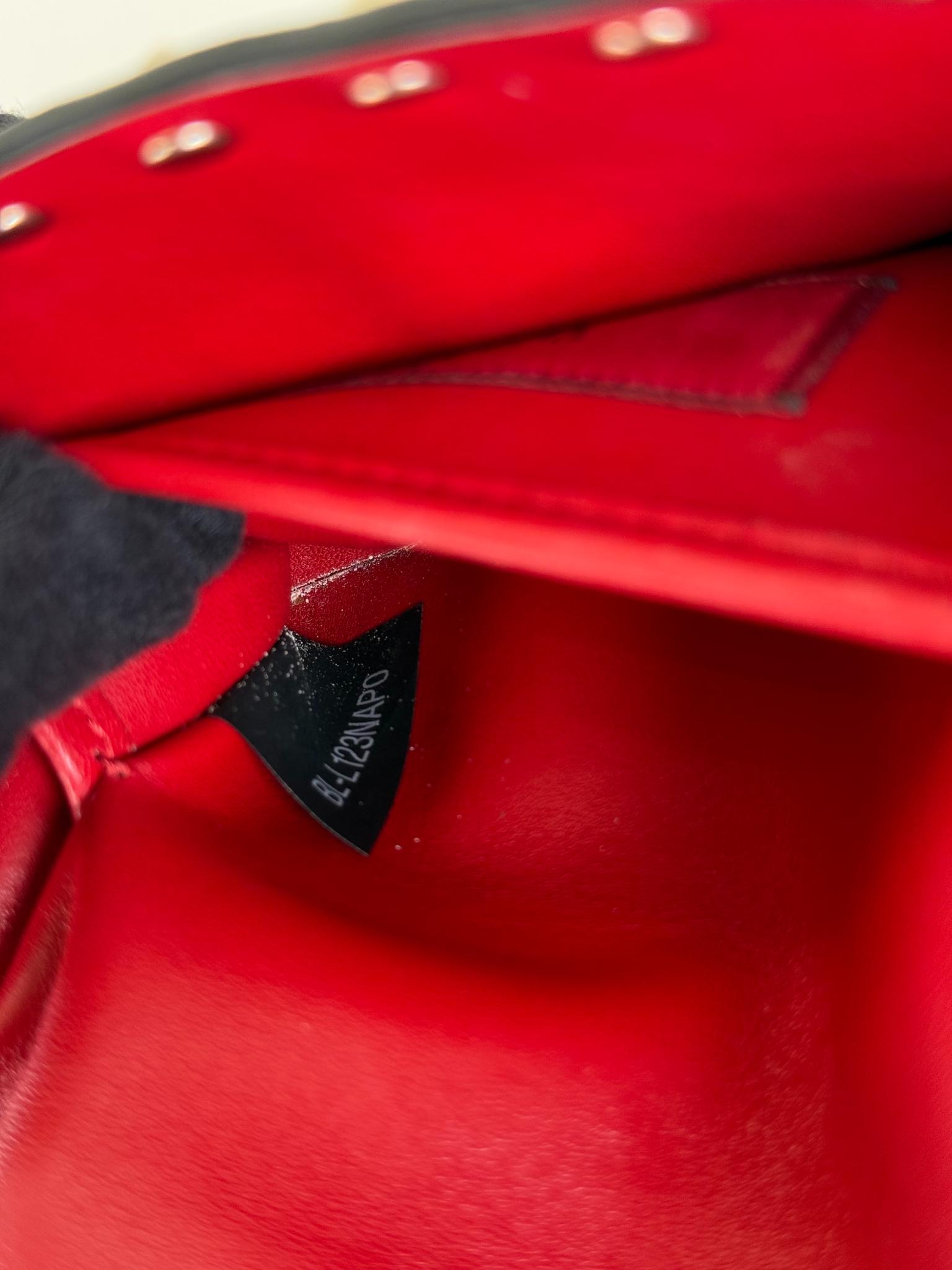 Valentino Garavani Small Rockstud Spike Quilted Bag in Rosso Valentino