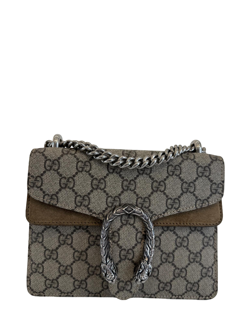 Gucci Dionysus GG Supreme Canvas/Suede Small Shoulder Bag